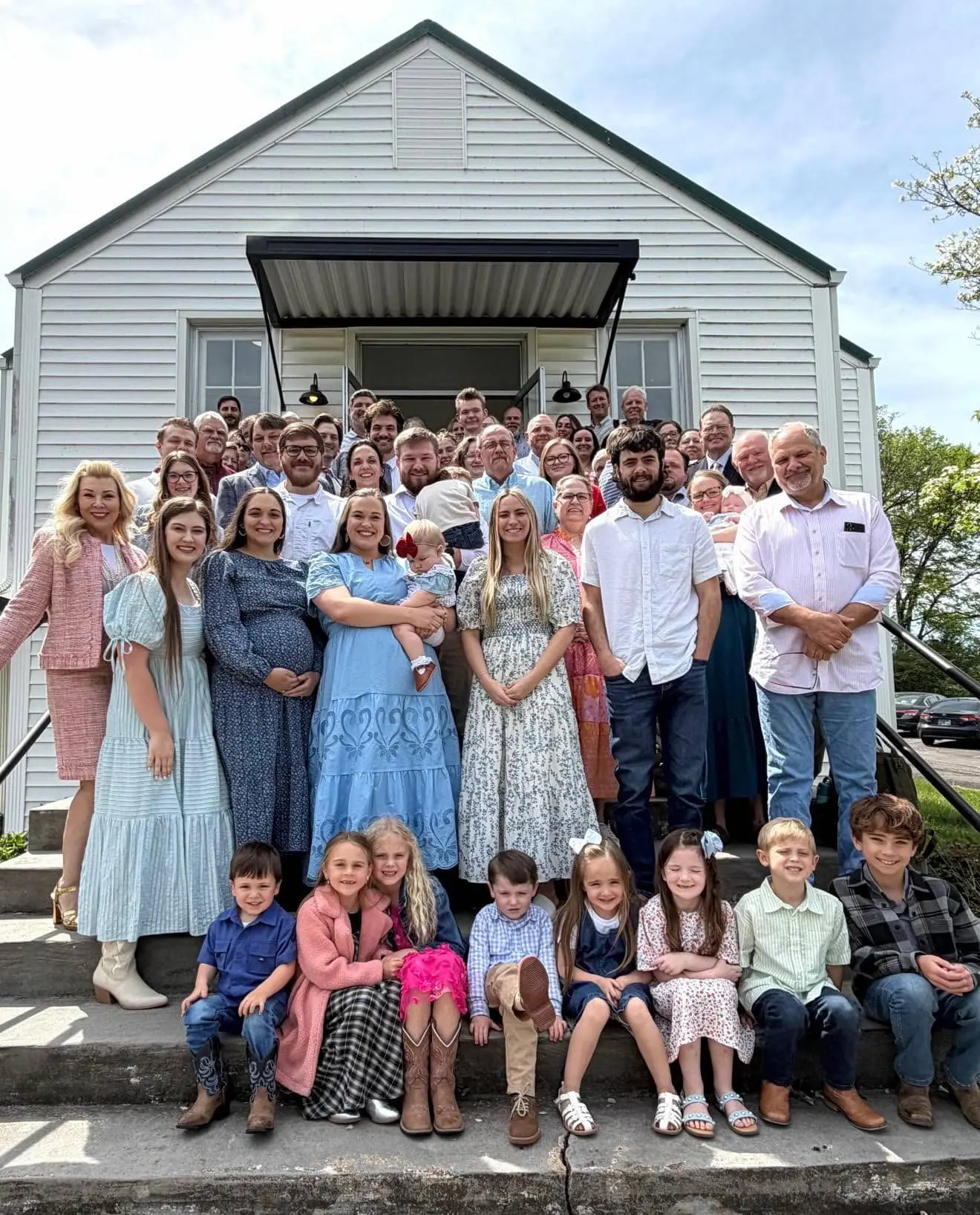 The Lanton Church of Christ family gathered together